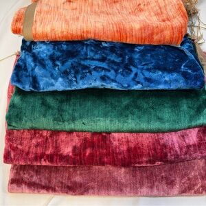 Velvet Upholstery Fabric Remnanats